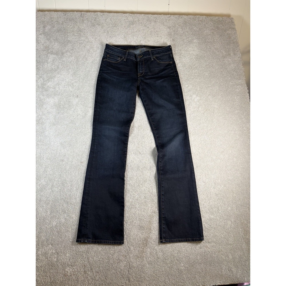 Lucky Brand Womens Dark Wash Lolita Boot Bootcut Jeans 8/29 Candiani 32"